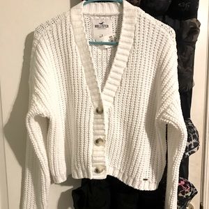 Hollister Cropped Chunky Cardigan